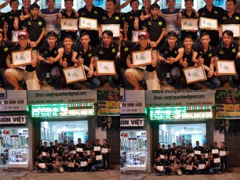 KẾT THÚC KHÓA HỌC CHUYÊN SÂU ĐIỆN TỬ XE MÁY