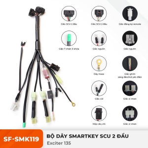 Dây điện Smartkey 2 đầu Ex135 cho SCU Remote K59 (2 nút ) SunFa