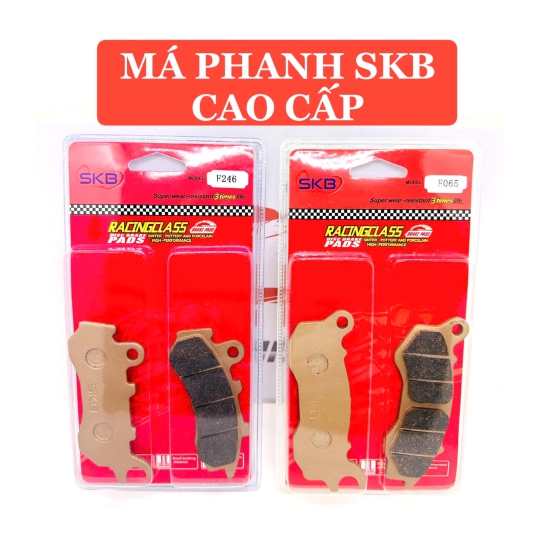 Bố đĩa trước AB110, Click đầu 2 piston SKB cao cấp