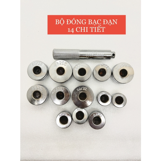 Bộ dụng cụ đóng bạc đạn, vòng bi máy, láp 14 chi tiết, đủ size cho tất cả vòng bi láp cao cấp SKB