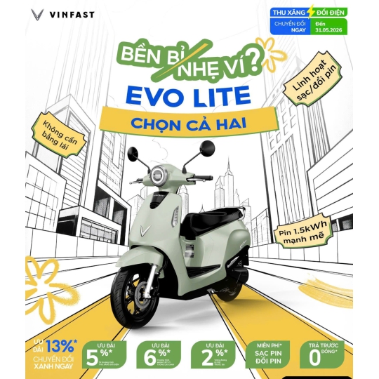 Xe Máy Điện VINFAST EVO LITE