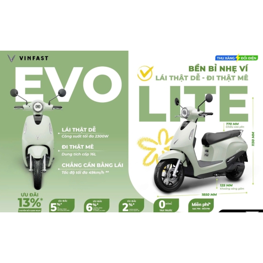 Xe Máy Điện VINFAST EVO LITE