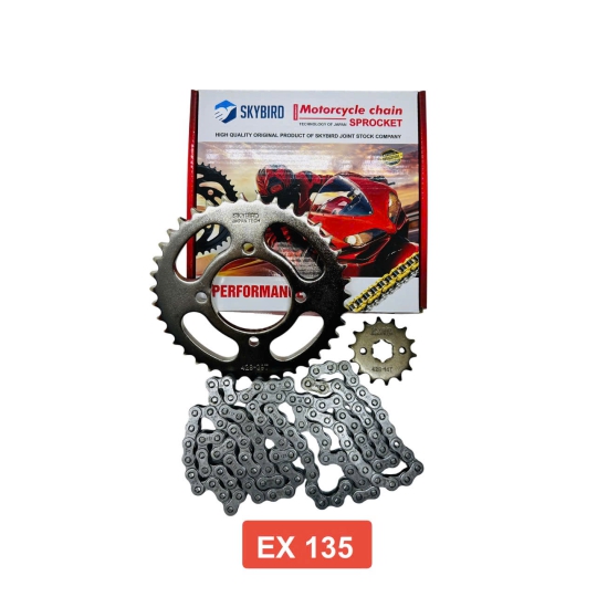 Nhông sên dĩa EXCITER 135 CAO CẤP HIỆU SKYBIRD