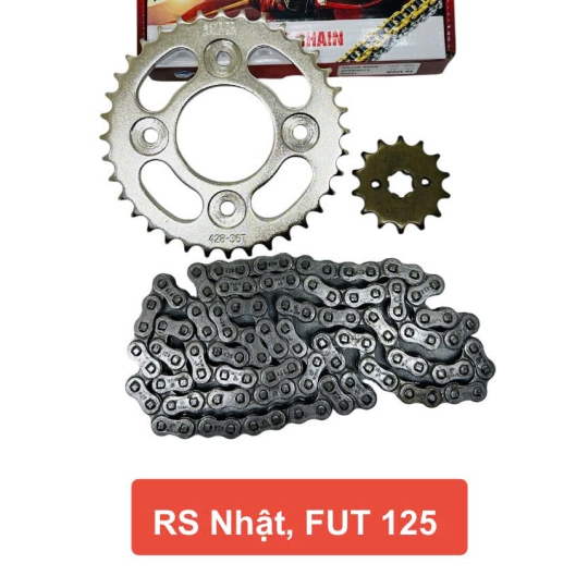 Nhông sên dĩa RS NHẬT, FUTURE 125 NGUYÊN BỘ CAO CẤP HIỆU SKYBIRD