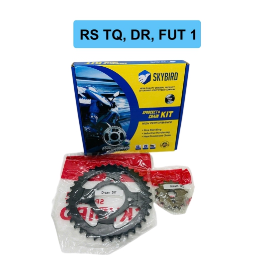 Nhông sên dĩa RS TQ, DREAM, FUT 1 MẠ CROM HIỆU SKYBIRD