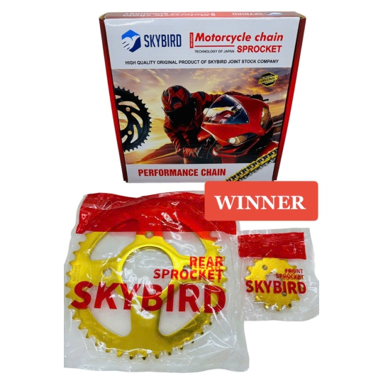 Nhông sên dĩa WINNER MẠ VÀNG NGUYÊN BỘ CAO CẤP HIỆU SKYBIRD