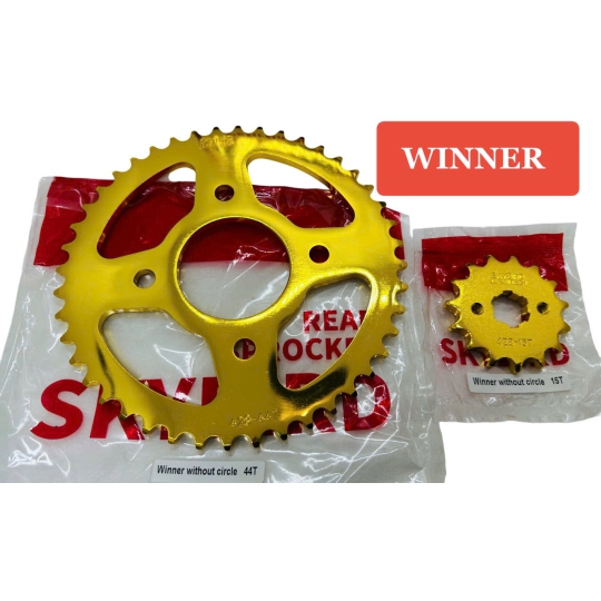 Nhông sên dĩa WINNER MẠ VÀNG NGUYÊN BỘ CAO CẤP HIỆU SKYBIRD